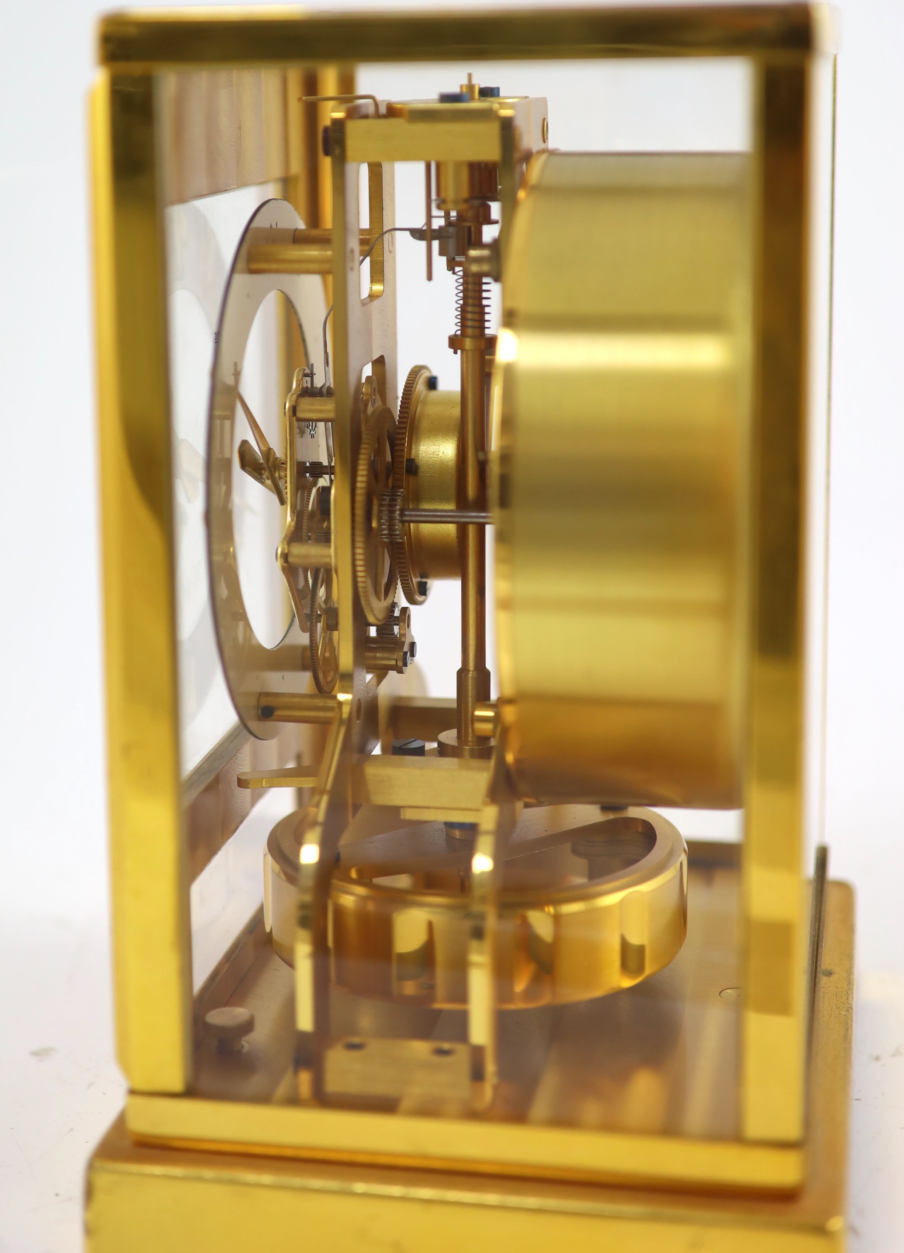 A Jaeger le Coultre Atmos clock H 22.5cm. W 18cm.